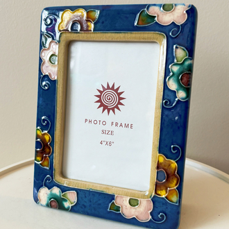 Floral Ceramic Photo Frame 