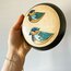 “Birds” Brass Jewelry Box with Enamel Coating 