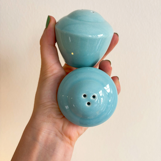 90’s Turquoise Ceramic Spice Set 