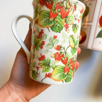 Strawberry Porcelain Mug