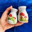 80’s Handpainted Mushroom Salt and Pepper Shakers 