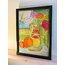 1955 Marker Still-Life Painting with Wooden Frame 