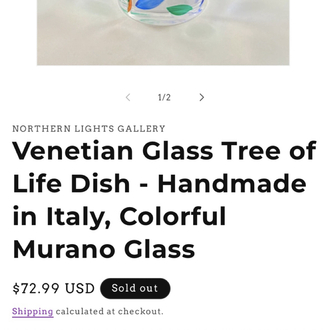 Italian Handmade Crystal Candy Bowl