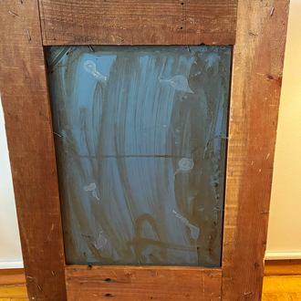 1950’s Anatolian Hand Painted Wooden Mirror