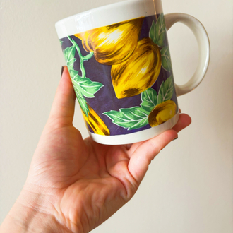 80’s Lemons Vintage Mug 