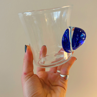 2005 Art Glass Handmade Funky Bowl 