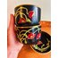 70’s Hand Painted Poppy Cups and Plates