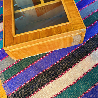 60’s Wood + Glass Display Cabinet