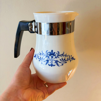 80’s French Opaline Coffee Pot