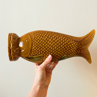 70’s Ceramic Fish Vase
