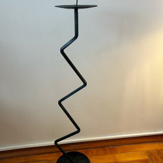 Cast Iron Zigzag Candelabra