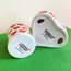 70’s Red Hearts German Porcelain Candleholders 