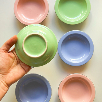 90’s Deadstock Porcelain Mini Plate Set 