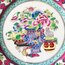 Vintage Porcelain Hand Painted Wall Plate 