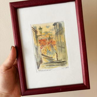 Prague 2005 Original Watercolor Artwork