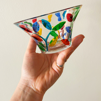 Italian Handmade Crystal Candy Bowl