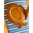70’s Fish Shaped Handmade Terra Cota Plate 