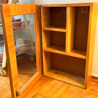 60’s Wood + Glass Display Cabinet