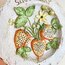 Strawberry Embossed Rustic Ceramic Wall Plate 