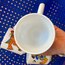 80’s Opaline Glass Clown Mugs