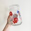 80's French Floral Glass Jars 