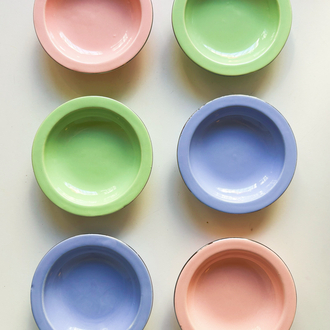 90’s Deadstock Porcelain Mini Plate Set 