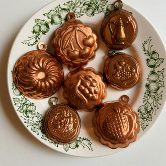 60’s Mini Copper Chocolate Molds