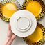 90’s Leopard Ceramic Plates by Haldun