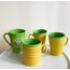 Yellow + Green Vintage English Mugs