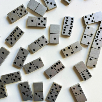 70’s Steel Domino Set
