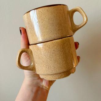 80’s German Stoneware Teacups