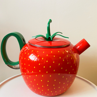80’s Strawberry Enamel Kettle