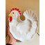 70’s Rooster Ceramic Snack Plate 
