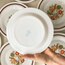 80’s “Veggies” Opaline Plates 