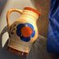 70's German Floral Ceramic Jug Vase  