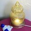 Vintage Yellow Glass Lamp 