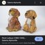 Doggo Vintage Ceramic Sculpture + Penny Bank 