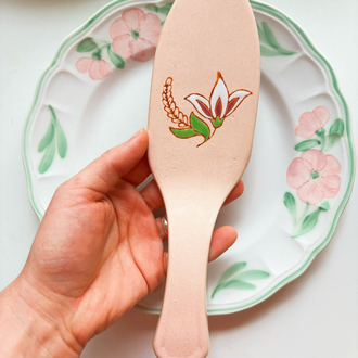 70’s French Handmade Ceramic Cake Spatula
