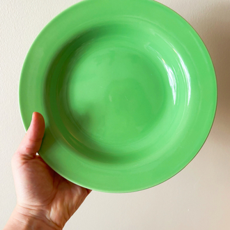 Pistacho Green Deadstock Deep Plates 