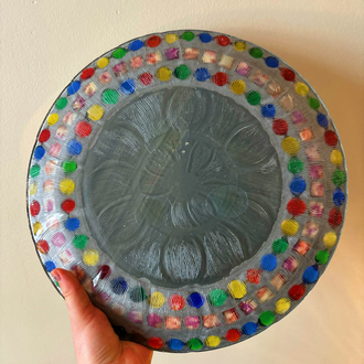 Rainbow Glass Mosaic Mirror
