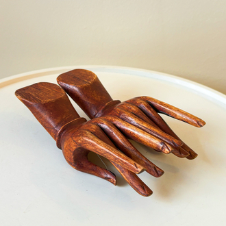 Handmade Wooden Hand Sculpture