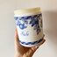 Vintage Opaline Salt Jar by Cerve Italy