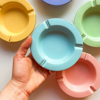 90’s Deadstock Pastel Porcelain Ashtrays