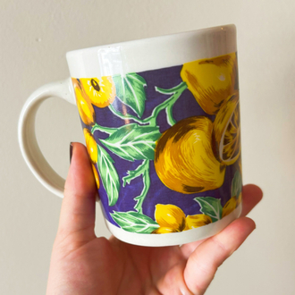 80’s Lemons Vintage Mug 