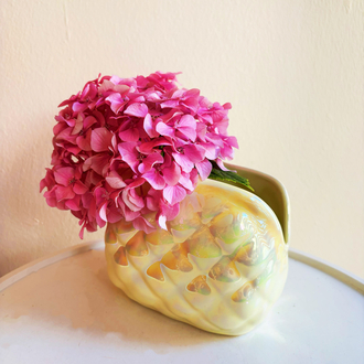 80’s Iridescent Ceramic Purse Shaped Vase