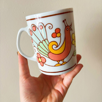 Poland Folk Art Porcelain Mug 
