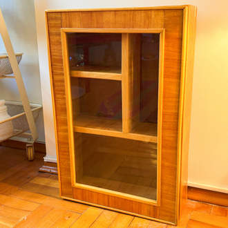 60’s Wood + Glass Display Cabinet