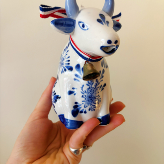 Dutch Delft Porcelain Cow Milk Jug
