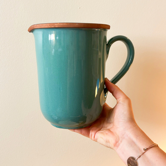 Pastel Blue Handmade Ceramic Jug Vase