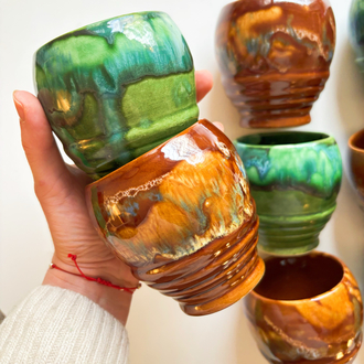 70’s Eczacibasi Handmade Ceramic Mugs